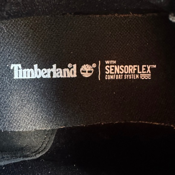 Timberland Women's Keeley Boot 8.5 Black Nubuck Leather Ankle SensorFlex Casual - Picture 8 of 10